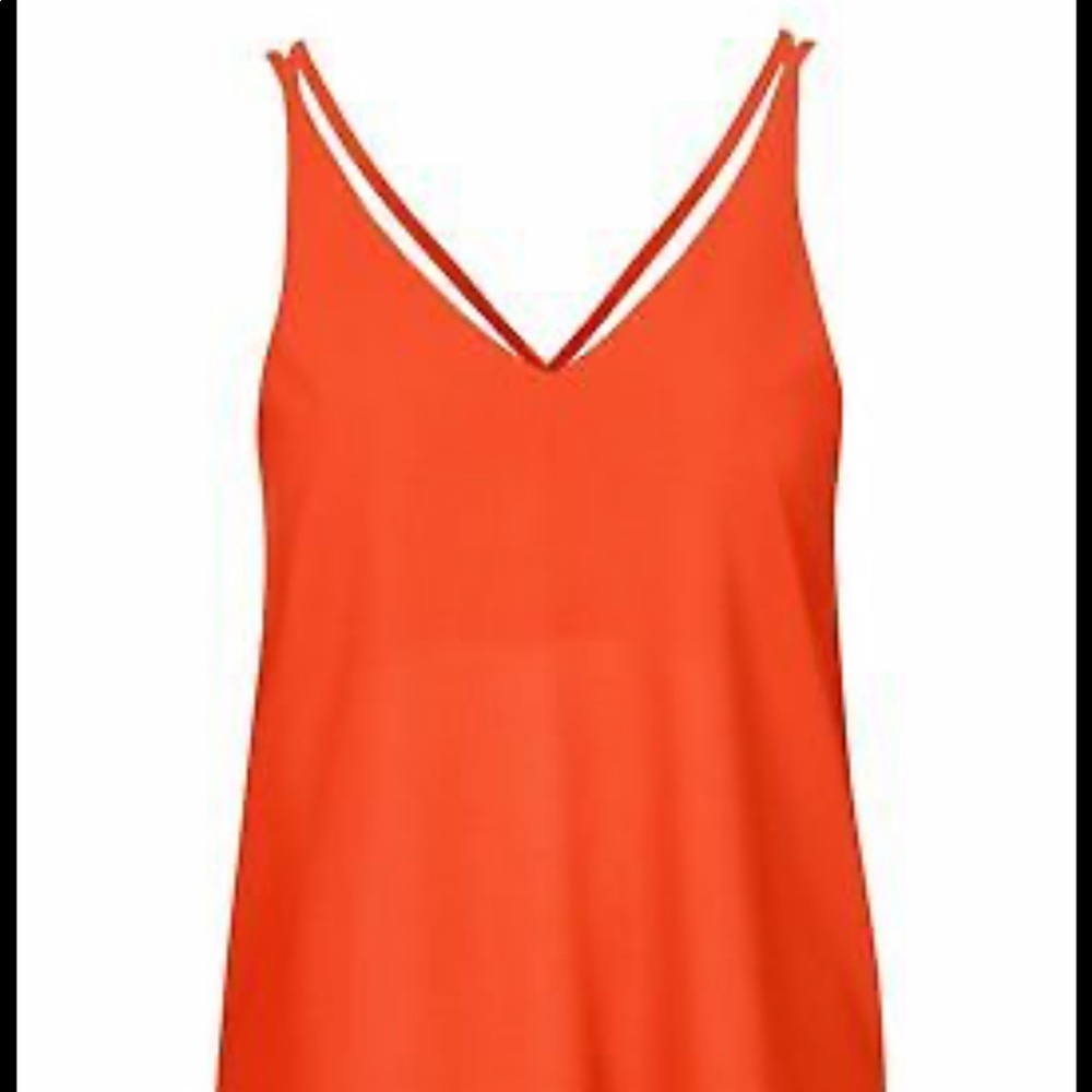 TOPSHOP
Double Strap V-Front Cami Fluro Orange